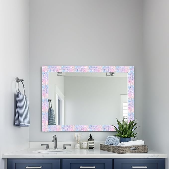 HOMETITUTE Wallpaper Border Peel and Stick Wall Border 4x196 Inch Iridescent