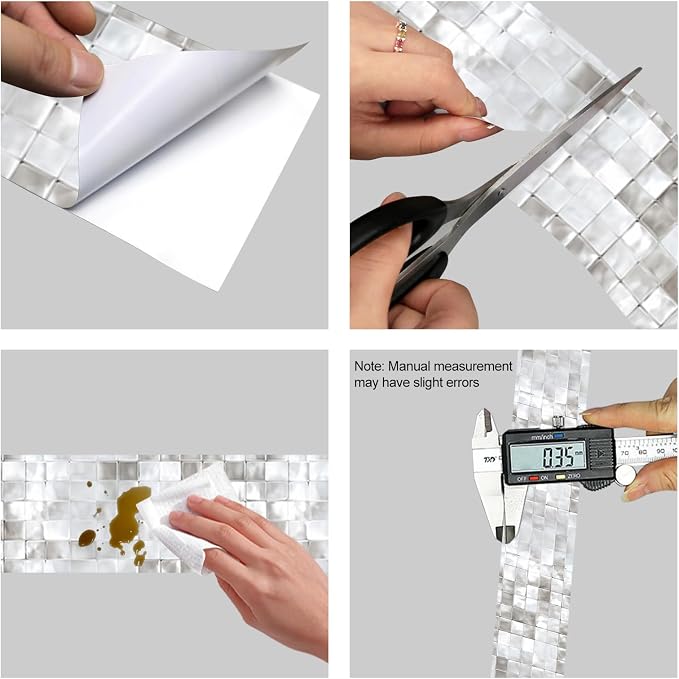 HOMETITUTE Wallpaper Border Peel and Stick Decorative Wall Trim Self Adhesive
