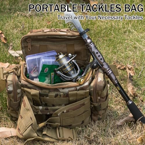 Dr.Fish Fishing Rod and Reel Combos 125-Pieces Telescopic Spinning Pole Reel Gear Equipment Set with Tackle Bag for Adult Collapsible Travel Complete Fishing Set Men Starter Freshwater Saltwater - color: 7.9ft Rod, 3000 Reel, Camo Bag+Full Kit