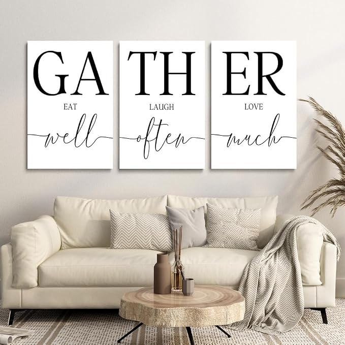 GUBIYU Rustic Farmhouse Wall Art Set of 3