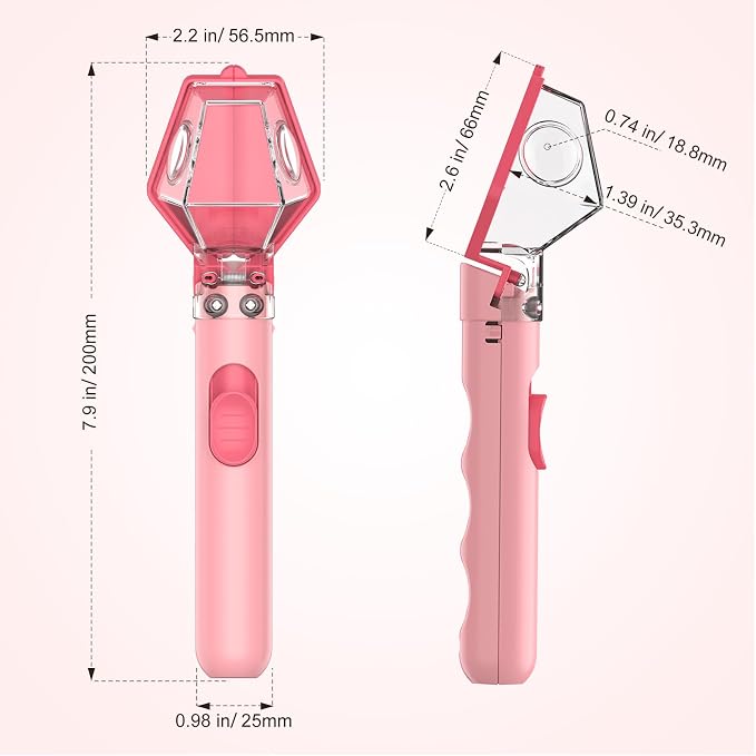 Bug Catcher for Kids, Insect Trap Kit with 6X Magnifier Glass - STEM Educational Exploration Tool for Indoor and Outdoor,Christmas Birthday Gifts Toys for Adults, Boys, and Girls (Pink 2PCS)