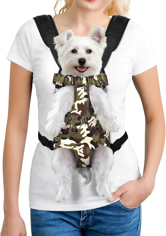 YUDODO Pet Dog Carrier Backpack Adjustable Dog Front Carrier, Legs Out Easy-Fit Dog Travel Backpack Carrier for Hiking Camping for Small Medium Dogs Cats and Rabbits