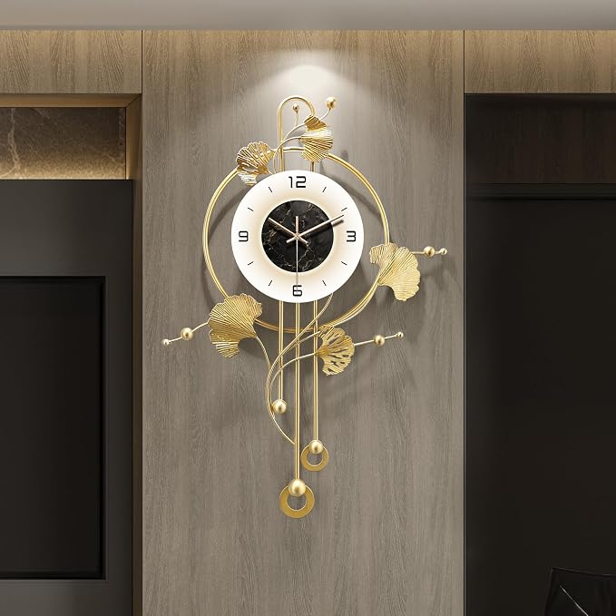 Wall Clock, Large Gold Wall Clock