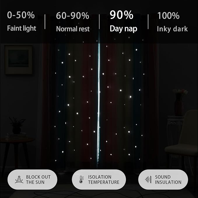 XiDi Dream Star Blackout Curtains