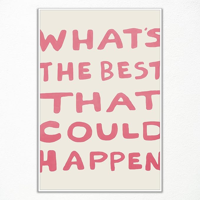 Yaasilinage Daily Reminder Positive Canvas Wall Art, Positive Affirmations Wall