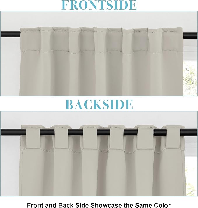 RYB HOME Blackout Curtains for Bedroom, Window Shades Thermal Insulating