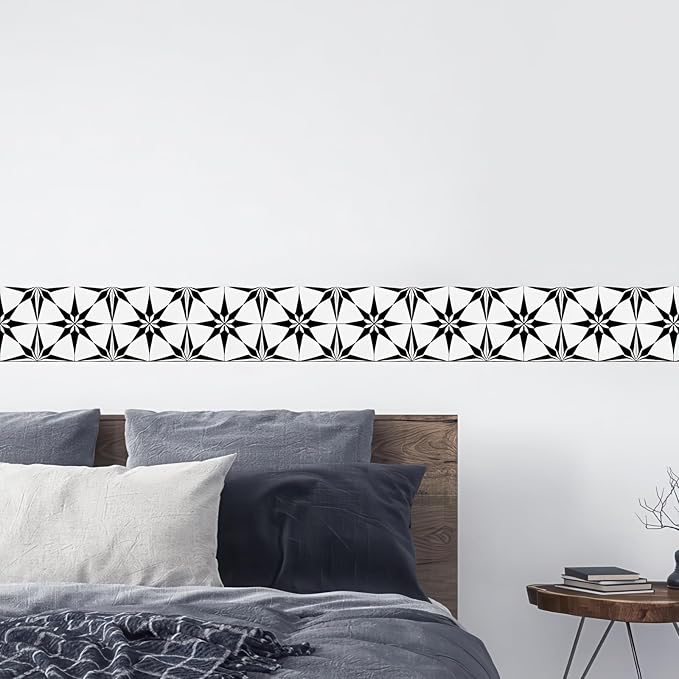 HOMETITUTE Wallpaper Border 4x196 Inch Peel and Stick Wall Border Wallpaper