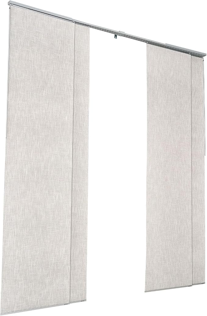 VEVOR Panel Track Blinds, Extendable Track from 45.8 in to 86 in W, Trimmable
