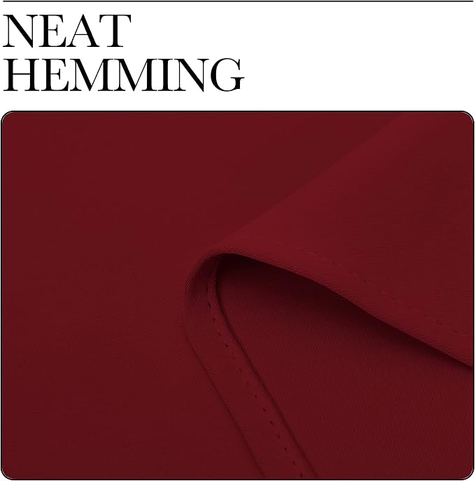 NICETOWN Christmas Burgundy Curtains Blackout Drapes