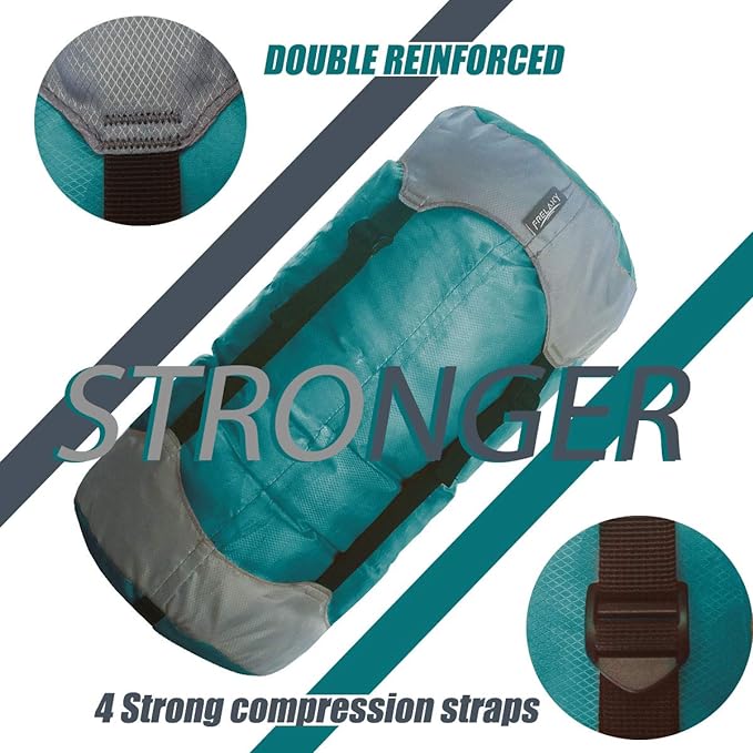 Frelaxy Compression Sack, Ultralight Sleeping Bag Stuff Sack, 40% More Storage! 11L/18L/30L/45L/52L, Compression Stuff Sack - Space Saving Gear for Camping, Hiking, Backpacking