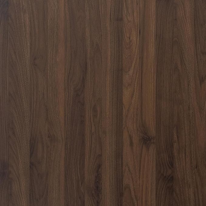 BOMENG Large Walnut Wood Contact Paper Matte 48"x591" Dark Brown Wood Wallpaper