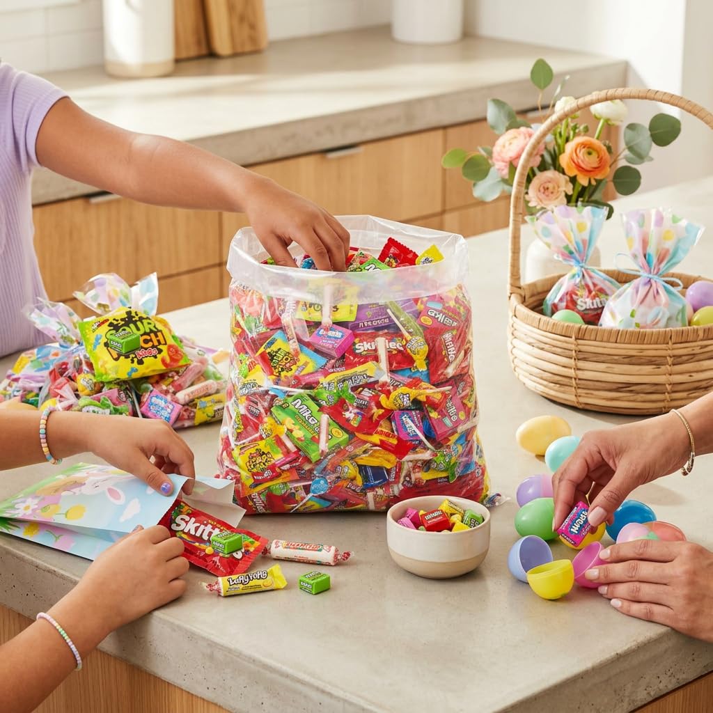 Bulk Candy Mix Variety Pack, 5 Lb Bag Of Assorted Candy, Individually Wrapped Party Candy For Goodie Bags, Piñatas, Kids Birthdays And Classroom Rewards