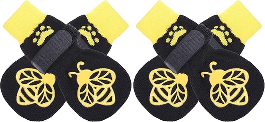 EXPAWLORER Anti Slip Dog Socks to Prevent Licking Paws, Dog Shoes for Hot Pavement, Dog Booties for Small Medium Large Senior Dogs, Traction Control Dog Boots & Paw Protectors for Hardwood Floors