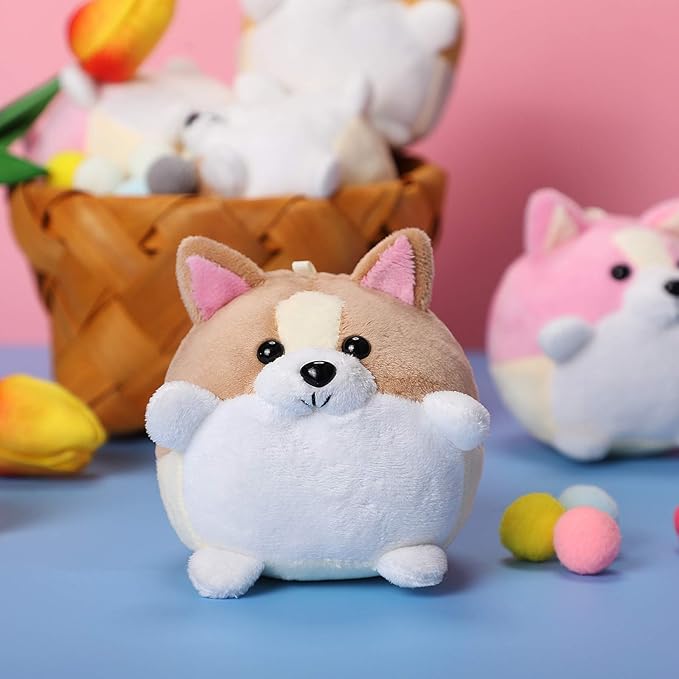 Skylety 12 Pack 5" Mini Dog Stuffed Animals Stuffed Puppies Bulk Small Plush Dogs Cute Soft Plush Toy Birthday Gift