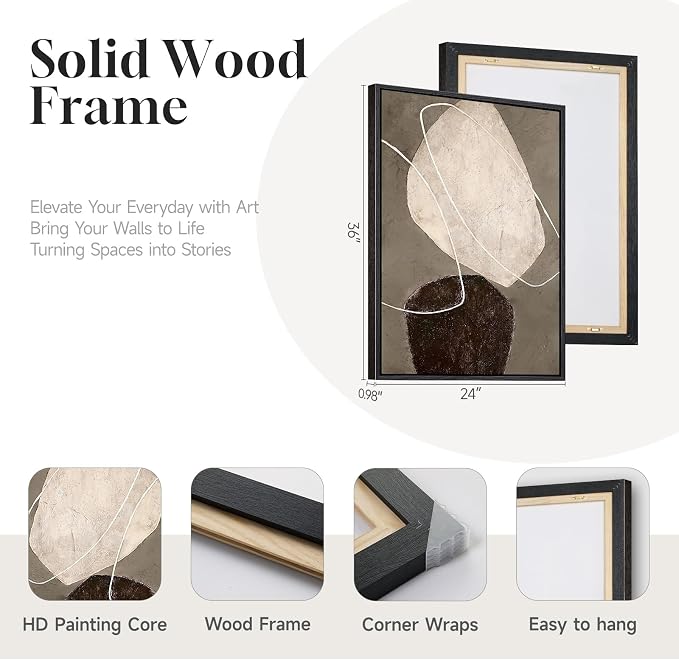 Framed Modern Abstract Wall Art