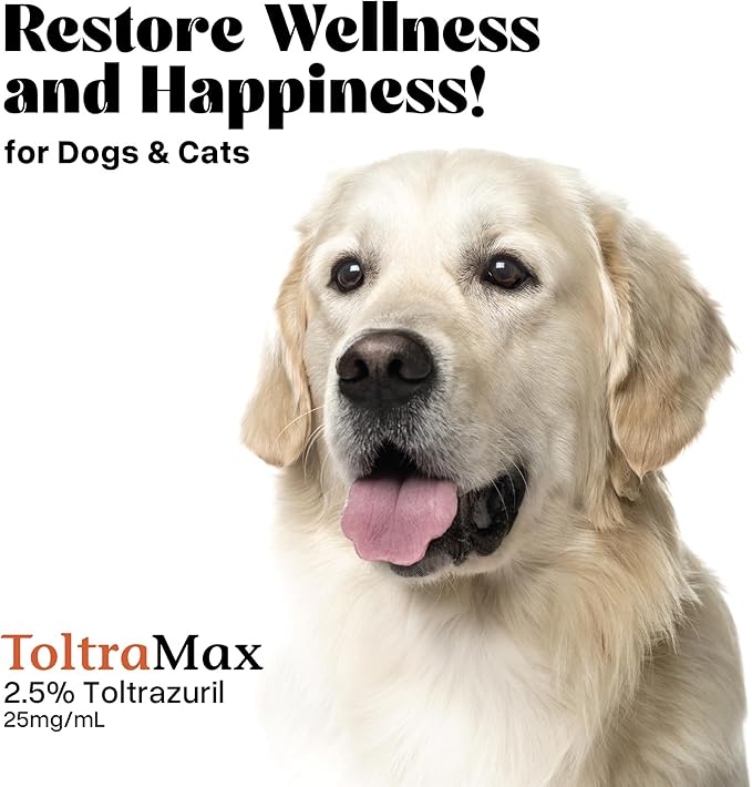 Toltrazuril 2.5% for Horses, Dogs, Cats, 120mL/4 Ounce, for Non-Food Chain Animals