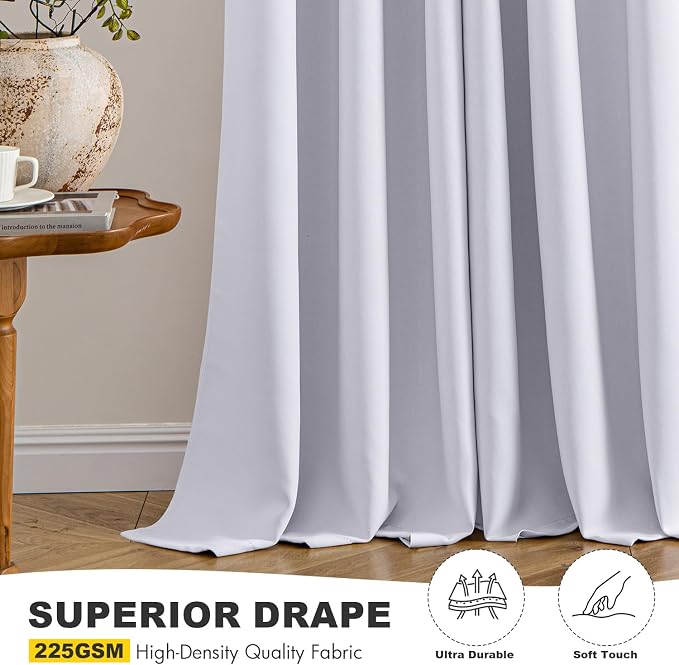 MIULEE Blackout Curtains for Bedroom Living Room 2 Panels, Thermal Insulated