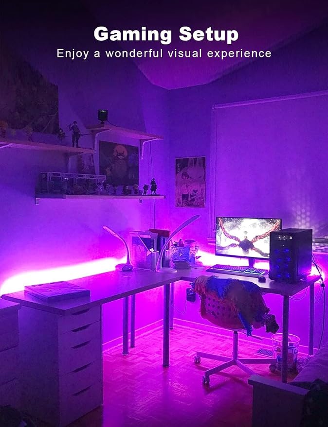 DAYBETTER Smart RGB Led Strip Lights, 300ft Led Lights