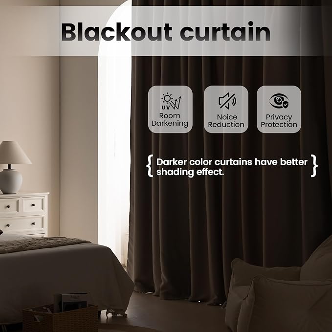 Wall to Wall Room Divider Curtains, Extra Wide Theater Curtains