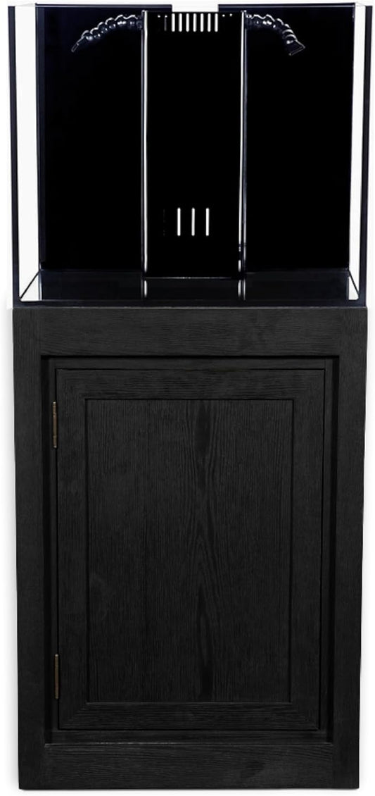 66G 66Gallon Starfire Rimless SC Aquariums 32x24x20 10mm Pnp System with Black Wood Cabinet
