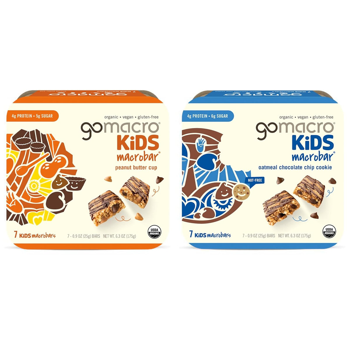 Gomacro, Bar Kids Cinnamon Roll Organic, 6.3 Ounce, 7 Count