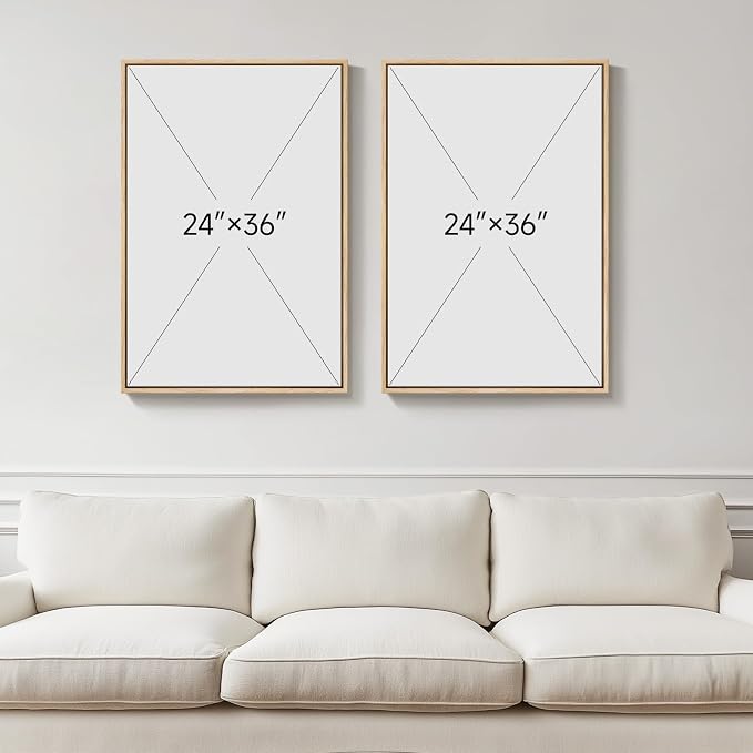 Framed Sage Green Abstract Wall Art