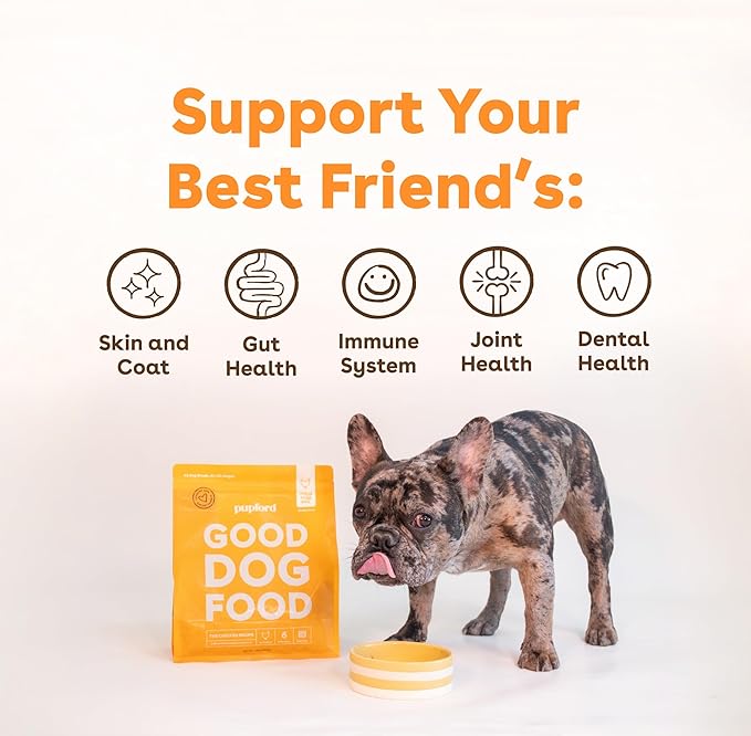 Pupford Good Dog Food, Freeze-Dried Raw, High-Protein, Superfood Ingredients, Vet-Approved, No Fillers or Artificial Additives (Chicken Recipe, 25 oz)