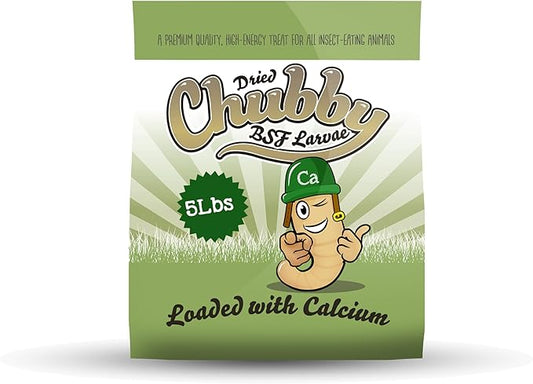 5lb Dried Black Soldier Fly Larvae Non-GMO Dried Insects for Chickens High Protein Chicken Feed Meal Worms for Wild Birds & Chicken Treats for Laying Hens