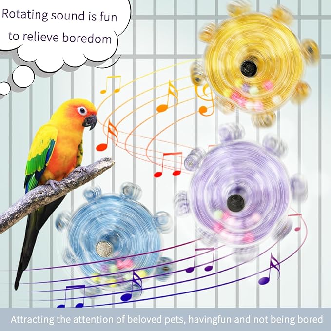Parakeet Toys, Interactive Parrot Training Toys, Rotating Parrot Cage Bird Toys, Cockatiel Toys, Budgie Educational Toys, Lovebird Toys, Quaker Parrots, Starlings, Lorikeets, Sun Parrots
