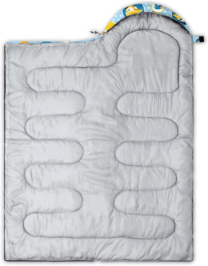 Kids Sleeping Bag for Boys and Girls,Monster Alien Print-Lightweight Warm Portable Outdoor Indoor-Waterproof Cold Weather Resistant Sleeping Bag for Camping Hiking