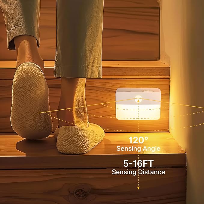 8 Pack Rechargeable Motion Sensor Stair Lights