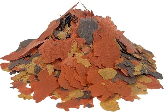 Aquatic Foods Inc. Flakes - 45% California Blackworm & Goldfish Flake Mix for Aquarium & Pond Fish - Premium AF Flakes - 1/8-lbs