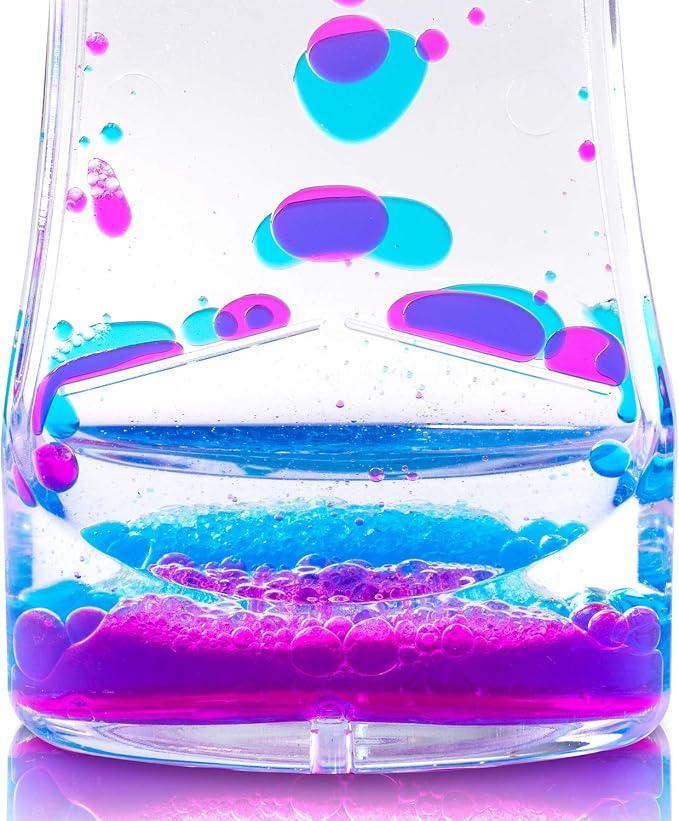 Super Z Outlet Liquid Motion Bubbler for Sensory Play, Fidget Toy, Children Activity, Desk Top, Assorted Colors (4 Pack)