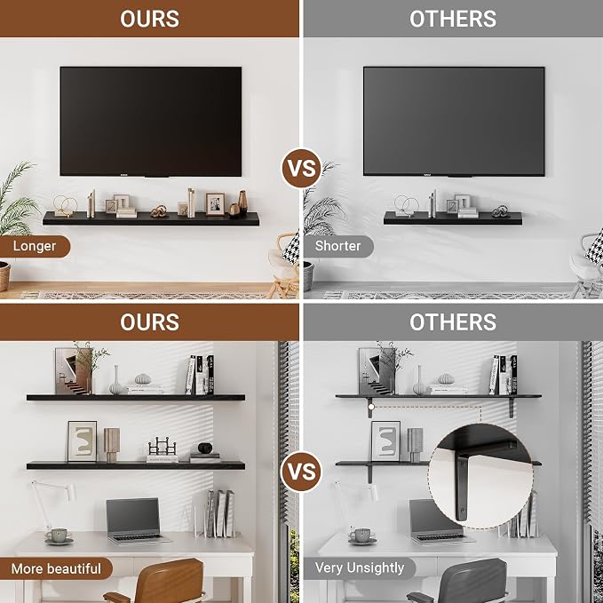 Heimlove 40 Inches Floating Shelves
