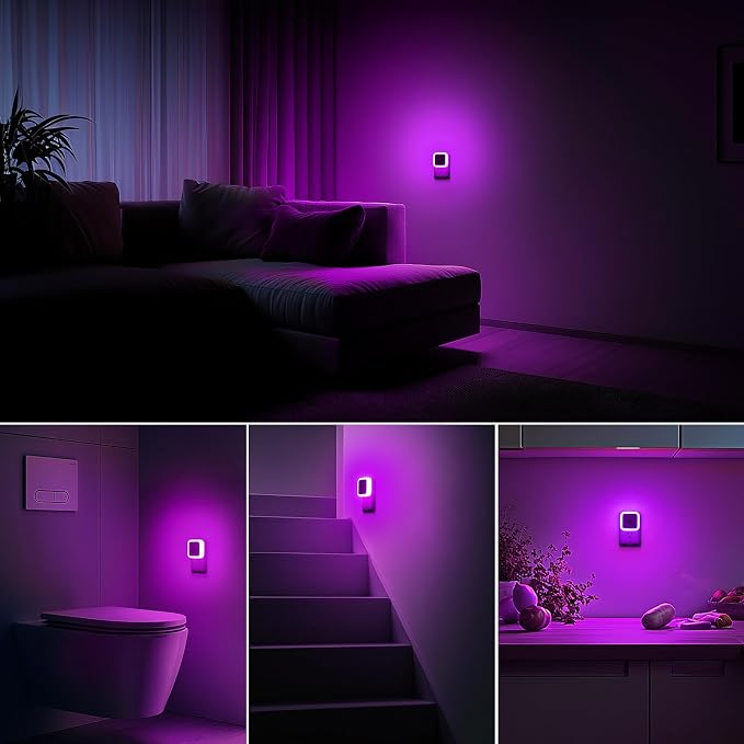Sujeet Night Light, Night Lights Plug into Wall 4-Pack, Dusk to Dawn Night Lamp