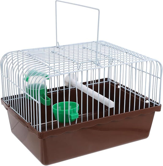 balacoo Portable Bird Cage with Food and Water Dispenser Spacious Travel Carrier for Parrots Lovebirds and Animals for Comfortable Travel and Outdoor Adventures