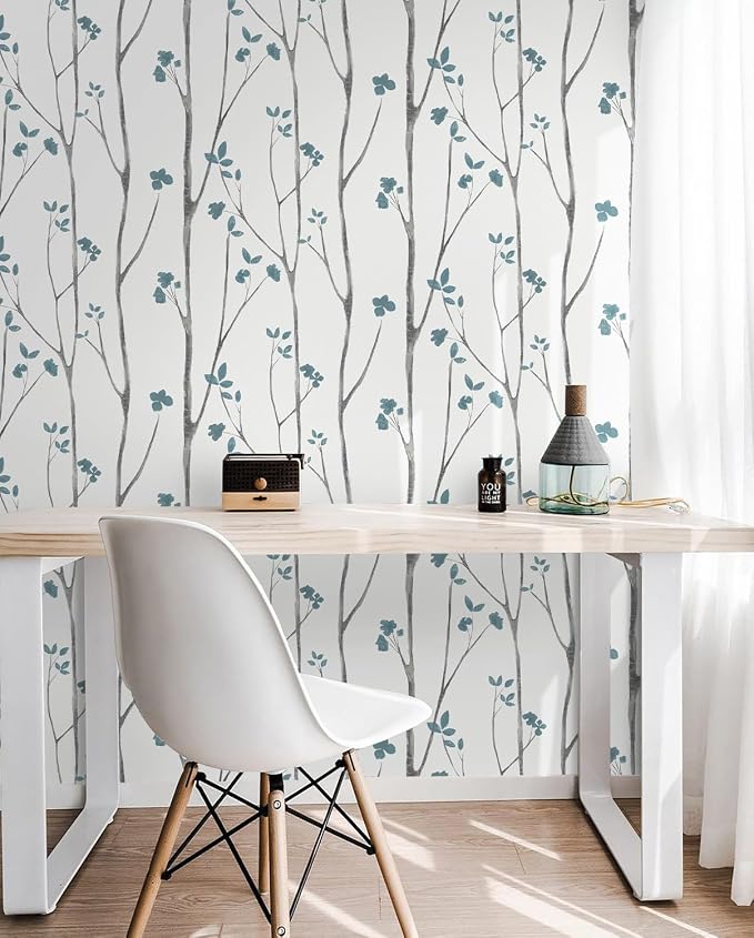 Timeet Peel and Stick Wallpaper Floral Wallpaper Boho Floral Contact Paper