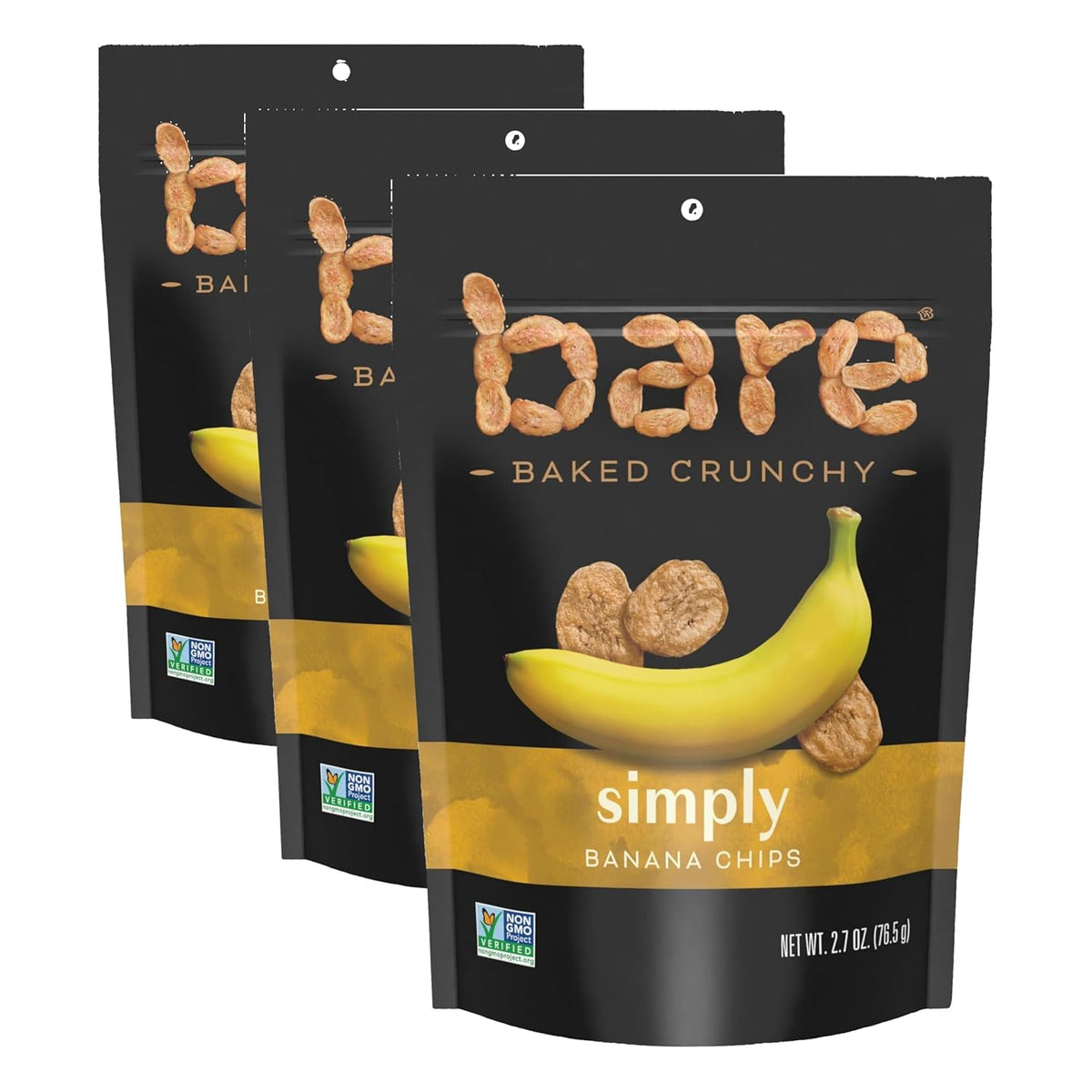 bare Baked Crunchy Apple Chips, Fujis & Reds, 3.4oz Bag