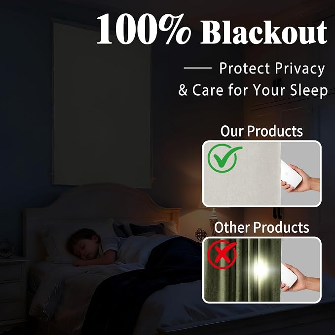 Self-Adhesive Complete 100% Blackout Curtain