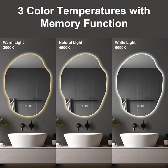 Irregular LED Bathroom Mirror