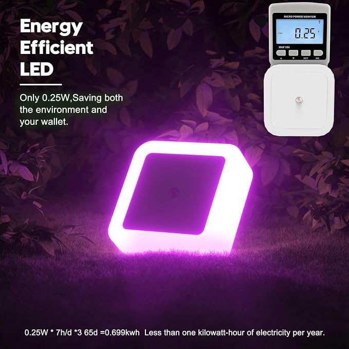 Sujeet Night Light, Night Lights Plug into Wall 4-Pack, Dusk to Dawn Night Lamp