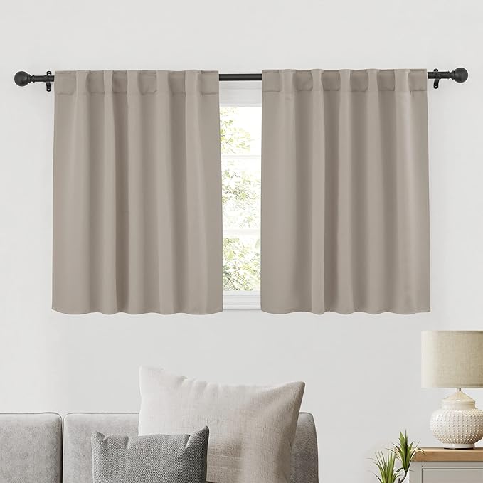 RYB HOME Blackout Curtains for Bathroom