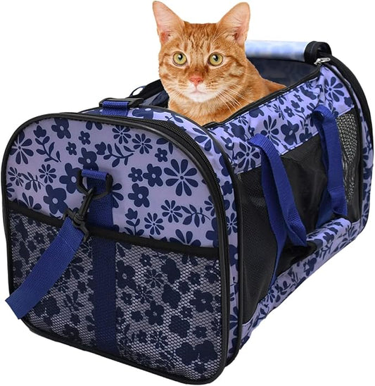 Soft-Sided Kennel Pet Carrier for Small Dogs, Cats, Puppy, Airline Approved Cat Carriers Dog Carrier Collapsible, Travel Handbag & Car Seat