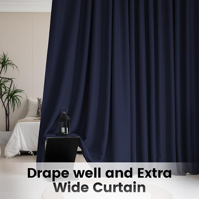 Extra Wide Room Divider Curtains, Living Room Ceiling Track Curtain