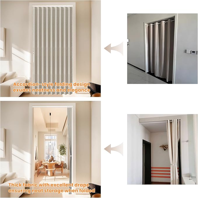 AJAZZ Blackout Door Curtain
