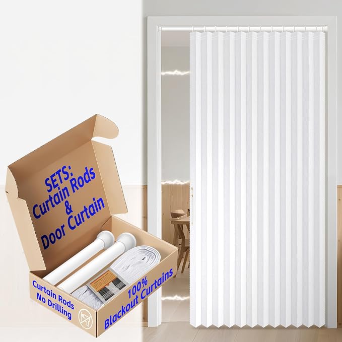 AJAZZ Blackout Magnetic Door Curtain