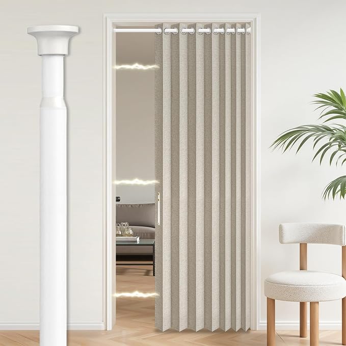 AJAZZ Blackout Accordion Door Curtains