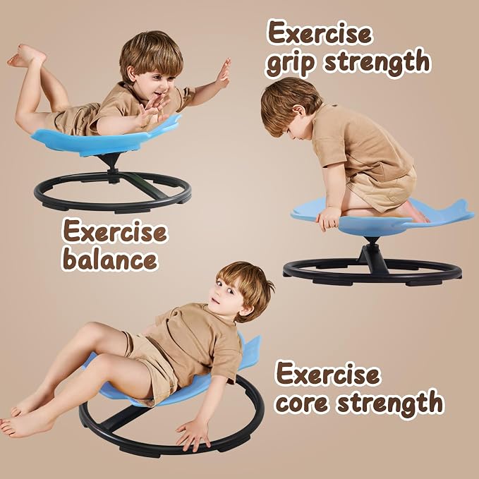 Sensory Spinning Chair for Kids with Autism | Toddler Sit and Spin ADHD Chair for Autistic Children 3+, Sensory Room Must Haves, Improves Balance & Motion Relief