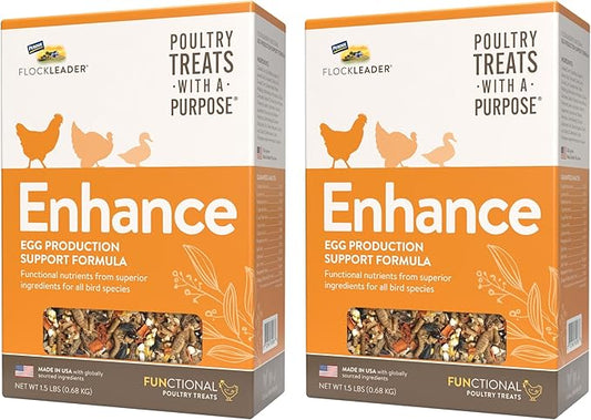 Enhance, Functional Poultry Treats for Egg Production & Quality, 1.5 lb (Pack of 2)