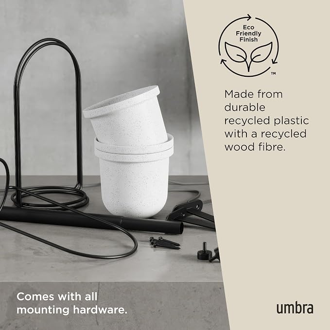 Umbra Triflora Hanging Planter for Window, Indoor Herb Garden